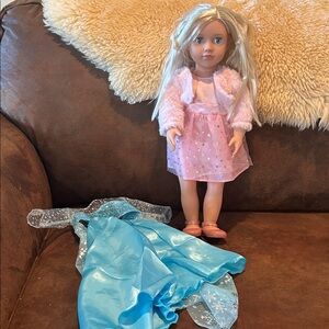 Our Generation Doll with Elsa Dress!